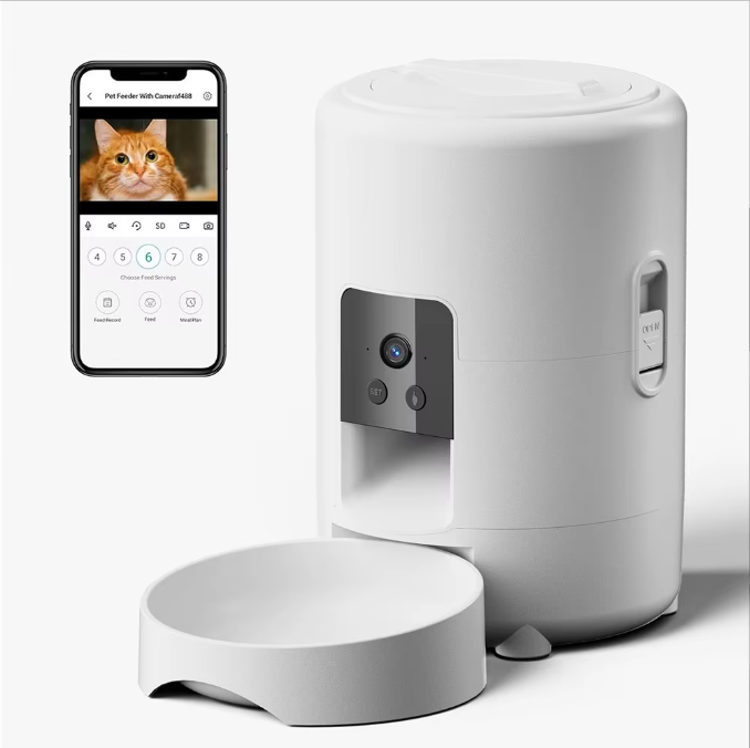 Automatic Cat and Dog Food Dispenser (Camera)